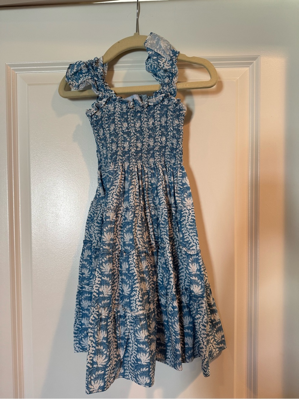 Hill House Blue and White Floral Smocked Sundress